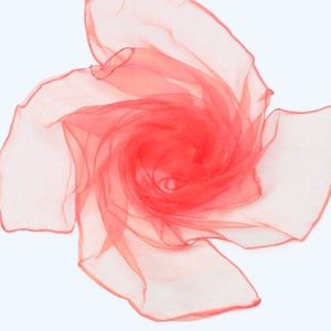 Deep Coral 100% Nylon chiffon head scarf hair